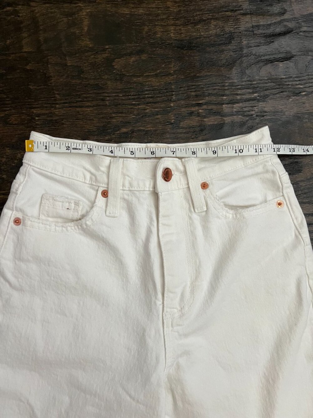 White High Rise Jeans 00R - Picture 7 of 8